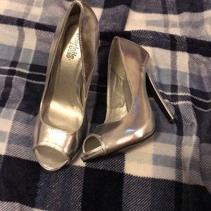 Silver heels